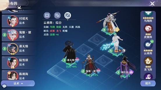 梦幻新诛仙手游阵法怎么搭配最好用 阵法搭配推荐