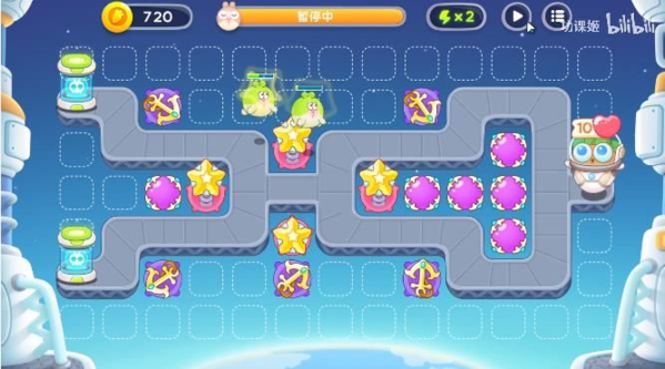 保卫萝卜4太空穿越第五十六关怎么过 通关流程攻略