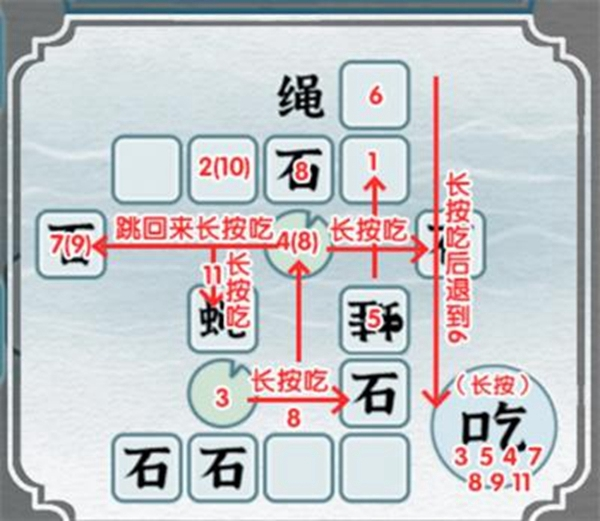 一字一句吃掉所有苍蝇怎么过 关卡通关功课